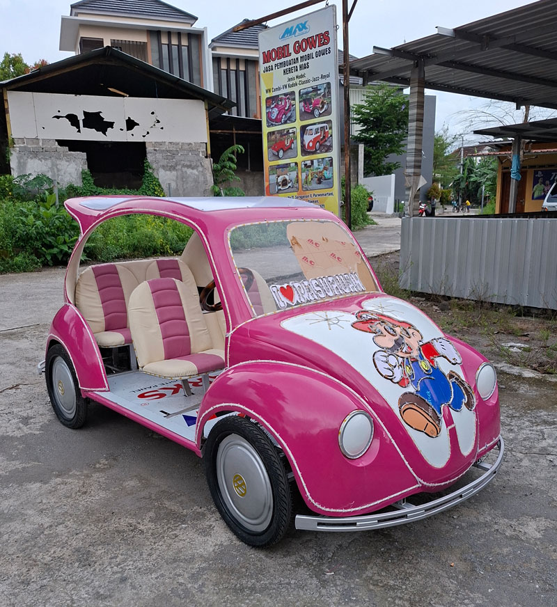 Jual Mobil Gowes Mesin Motor dan Listrik Model VW Kodok Jogja